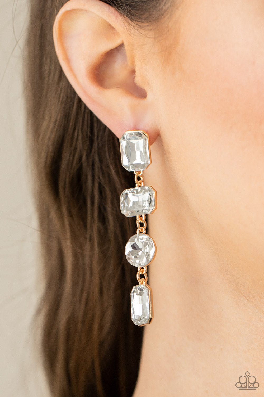 Paparazzi - Cosmic Heiress - Gold Earrings