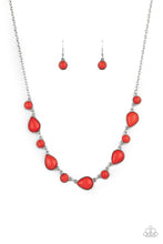 Load image into Gallery viewer, Paparazzi - Heavenly Teardrops - Red Necklace
