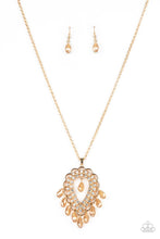 Load image into Gallery viewer, Paparazzi - Teasable Teardrops - Gold Necklace
