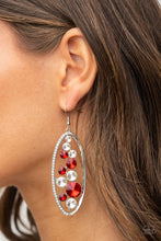 Load image into Gallery viewer, Paparazzi - Rock Candy Bubbly - Red Earrings
