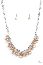 Load image into Gallery viewer, Paparazzi - Positively PEARL-escent - Brown Necklace
