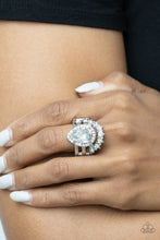 Load image into Gallery viewer, Paparazzi - Elegantly Cosmopolitan - White Ring
