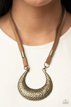 Load image into Gallery viewer, Paparazzi - Majorly Moonstruck - Brass Necklace
