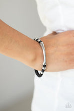 Load image into Gallery viewer, Paparazzi - Grounded in Grit - Black Bracelet
