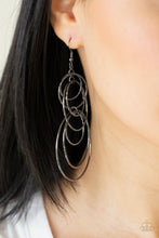 Load image into Gallery viewer, Paparazzi - I Feel Dizzy - Black Earrings
