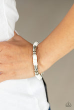 Load image into Gallery viewer, Paparazzi - Stacked In Your Favor - White Bracelet
