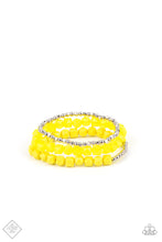 Load image into Gallery viewer, Paparazzi - Vacay Vagabond - Yellow Bracelet
