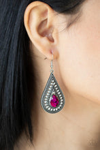 Load image into Gallery viewer, Paparazzi - Metro Masquerade - Pink Earring
