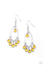 Load image into Gallery viewer, Paparazzi - Glassy Grotto - Yellow Earring
