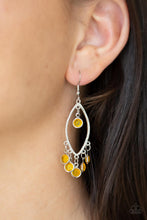 Load image into Gallery viewer, Paparazzi - Glassy Grotto - Yellow Earring
