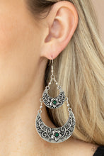 Load image into Gallery viewer, Paparazzi - Springtime Gardens - Green Earrings
