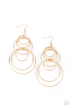 Load image into Gallery viewer, Paparazzi - I Feel Dizzy - Gold Earring
