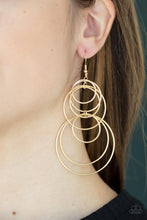 Load image into Gallery viewer, Paparazzi - I Feel Dizzy - Gold Earring
