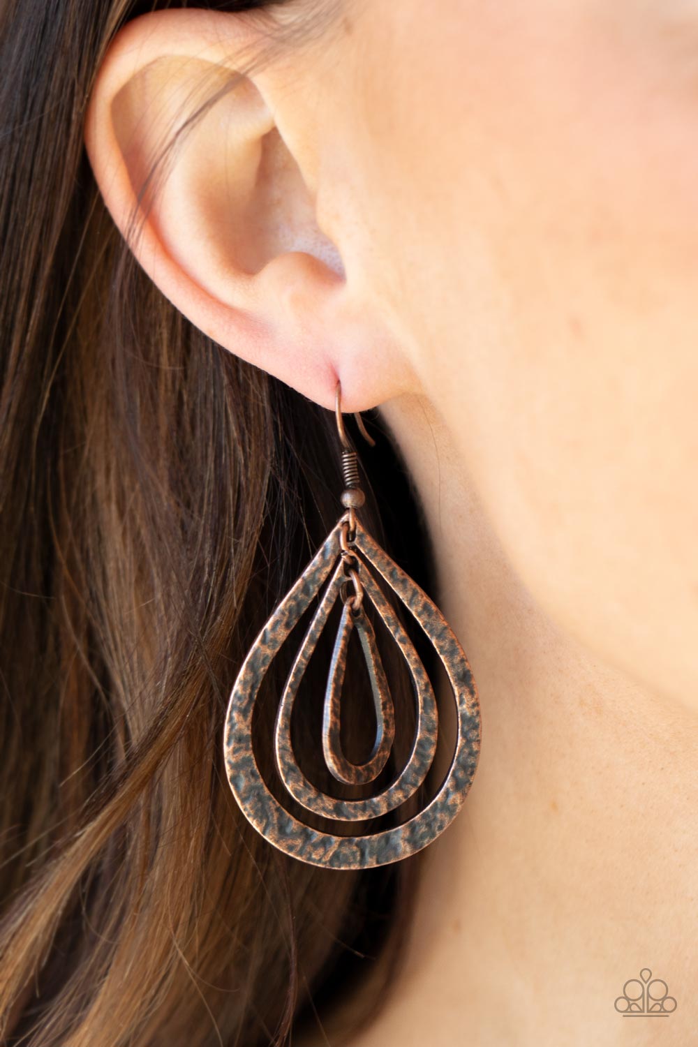 Paparazzi - Plains Pathfinder - Copper Earrings