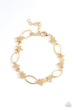 Load image into Gallery viewer, Paparazzi - Stars and Sparks - Gold Bracelet
