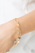 Load image into Gallery viewer, Paparazzi - Stars and Sparks - Gold Bracelet
