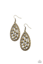 Load image into Gallery viewer, Paparazzi - Industrial Incandescence - Brass Earrings
