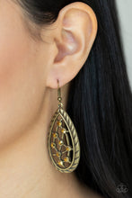 Load image into Gallery viewer, Paparazzi - Industrial Incandescence - Brass Earrings
