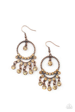 Load image into Gallery viewer, Paparazzi - Cosmic Chandeliers - Copper Earring
