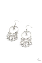 Load image into Gallery viewer, Paparazzi - Cosmic Chandeliers - White Earring
