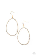 Load image into Gallery viewer, Paparazzi - OVAL-ruled! - Gold Earrings
