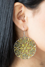 Load image into Gallery viewer, Paparazzi - MANDALA Effect - Yellow Earrings
