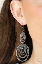 Load image into Gallery viewer, Paparazzi - Cosmic Twirl - Black Earrings
