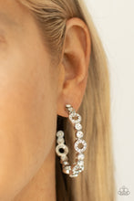 Load image into Gallery viewer, Paparazzi - Swoon-Worthy Sparkle - White Earring
