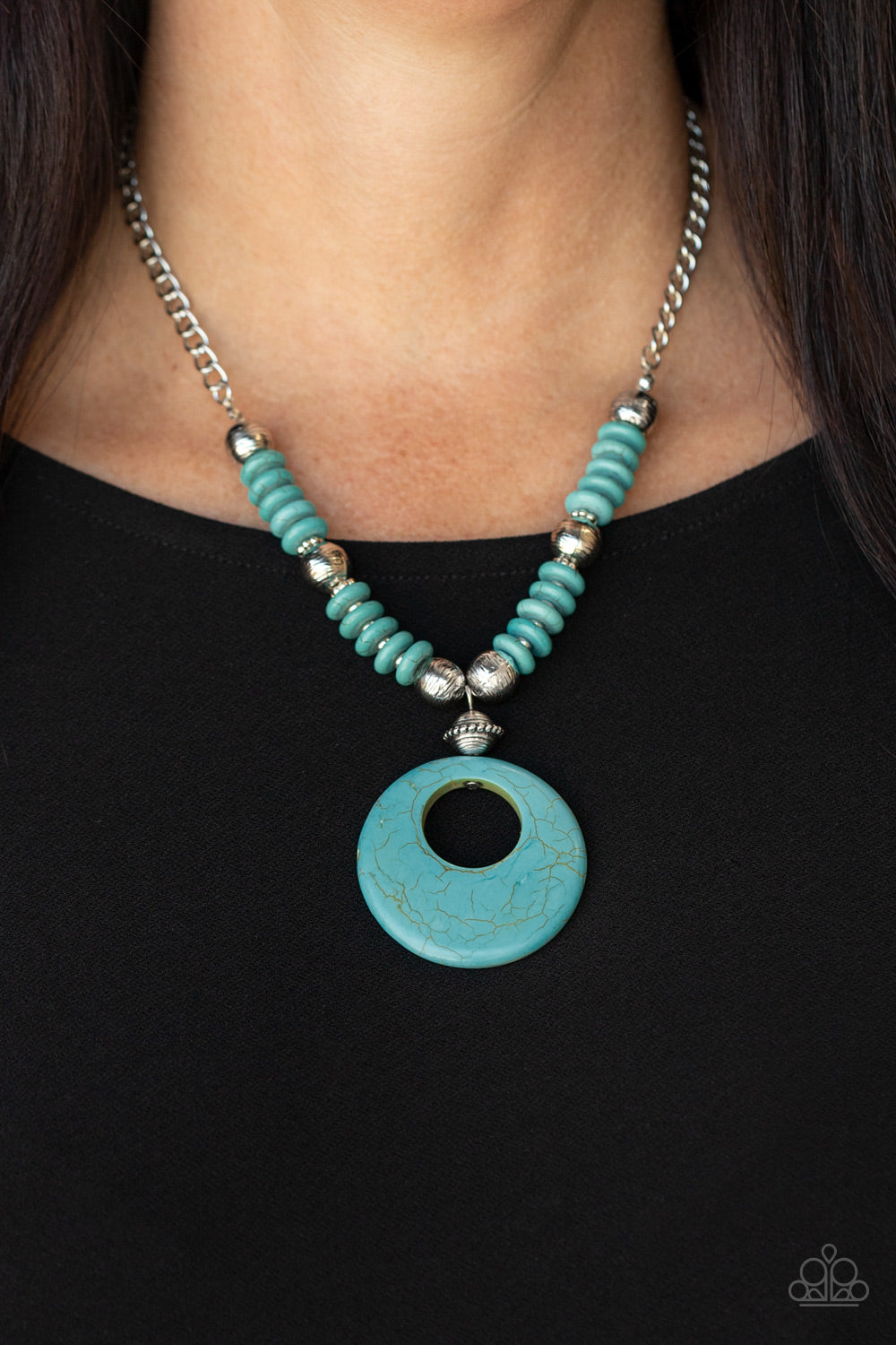 Paparazzi - Oasis Goddess - Blue Necklace