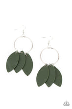 Load image into Gallery viewer, Paparazzi - Leafy Laguna - Green Earrings
