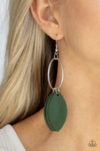 Load image into Gallery viewer, Paparazzi - Leafy Laguna - Green Earrings
