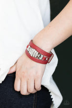 Load image into Gallery viewer, Paparazzi - Ultra Urban - Red Bracelet
