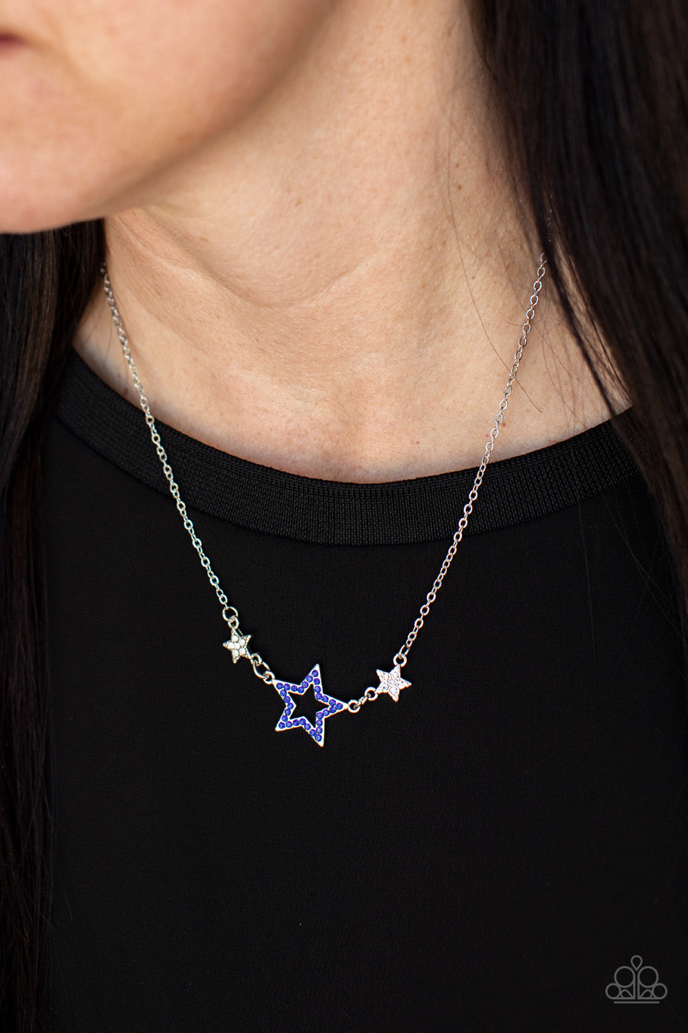 Paparazzi - United We Sparkle - Blue Necklace