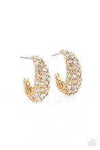 Load image into Gallery viewer, Paparazzi - Glamorously Glimmering - Gold Earring
