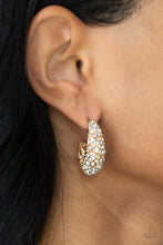 Load image into Gallery viewer, Paparazzi - Glamorously Glimmering - Gold Earring
