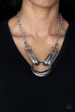 Load image into Gallery viewer, Paparazzi - Lip Sync Links - Silver Necklace
