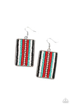 Load image into Gallery viewer, Paparazzi - Beadwork Wonder - Red Earring
