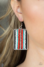 Load image into Gallery viewer, Paparazzi - Beadwork Wonder - Red Earring
