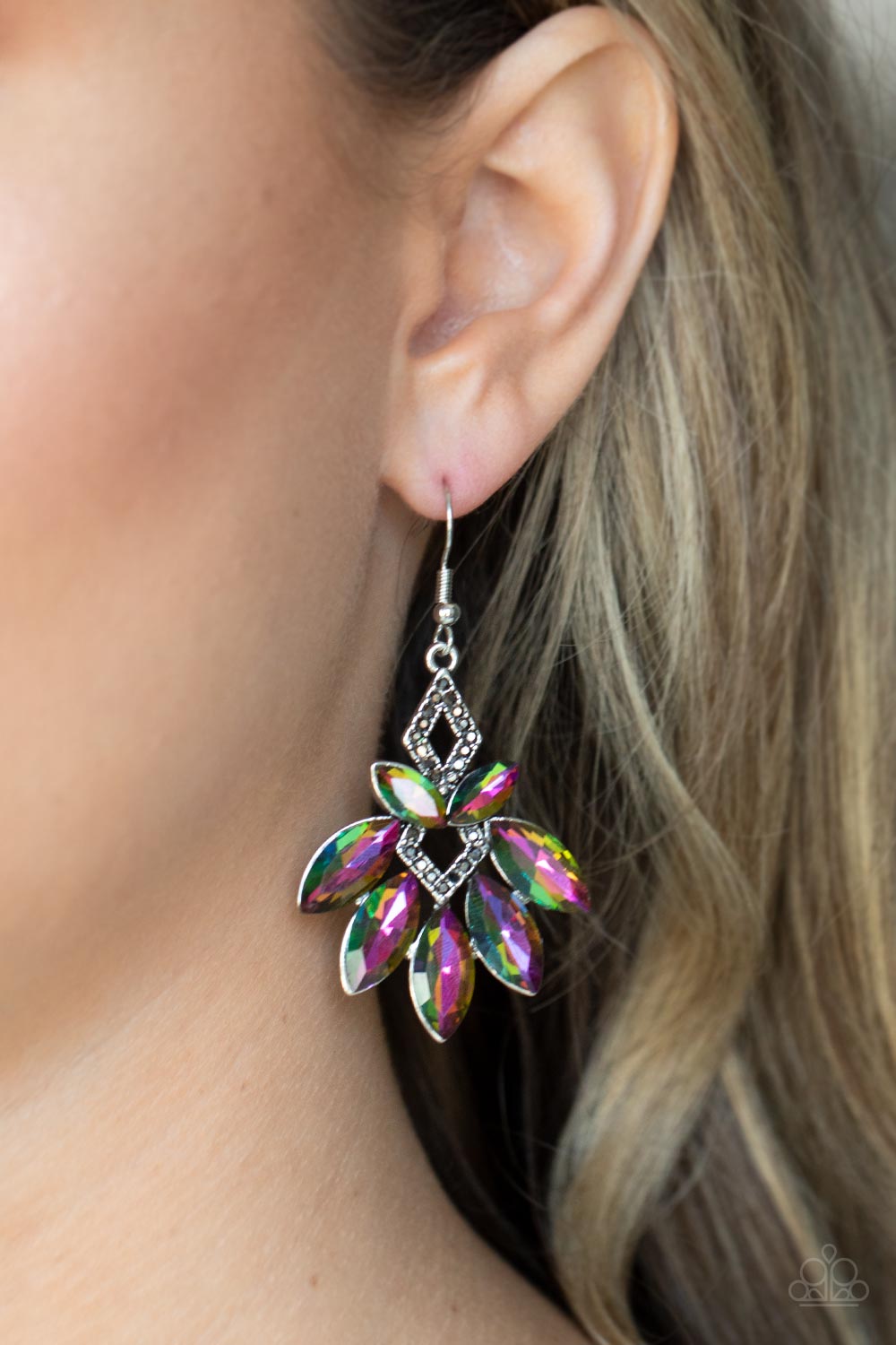 Paparazzi - Galaxy Grandeur - Multi Earring