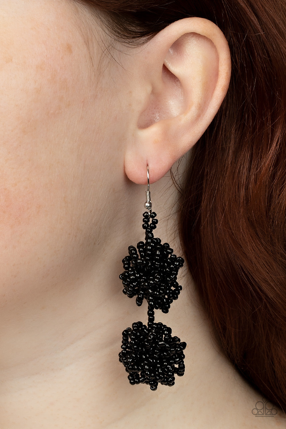 Paparazzi - Celestial Collision - Black Earrings