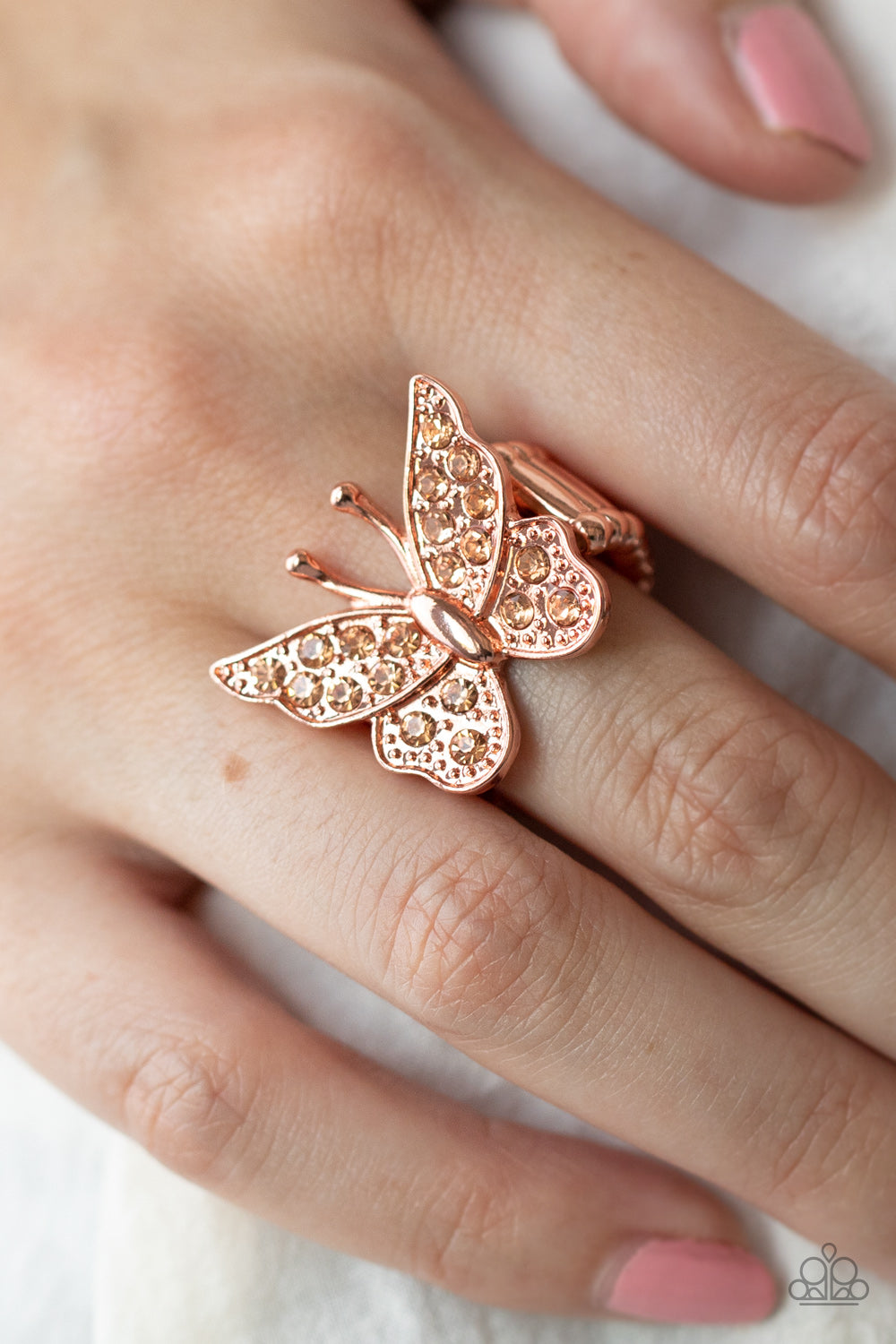 Paparazzi - Bona Fide Butterfly - Copper Ring