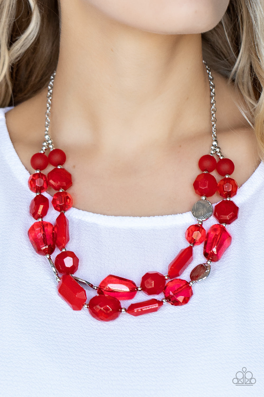 Paparazzi - Oceanic Opulence - Red Necklace