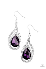 Load image into Gallery viewer, Paparazzi - Dancefloor Diva - Purple Earrings
