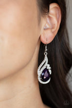 Load image into Gallery viewer, Paparazzi - Dancefloor Diva - Purple Earrings
