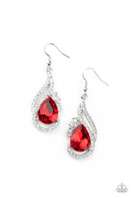 Load image into Gallery viewer, Paparazzi - Dancefloor Diva - Red Earrings
