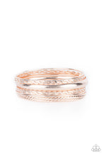 Load image into Gallery viewer, Paparazzi - Trophy Texture - Rose Gold Bracelet
