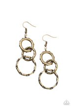 Load image into Gallery viewer, Paparazzi - Shameless Shine - Brass Earrings
