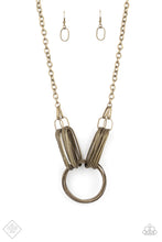 Load image into Gallery viewer, Paparazzi - Lip Sync Links - Brass Necklace
