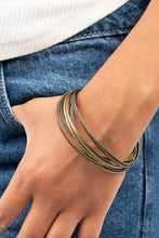 Load image into Gallery viewer, Paparazzi - Suddenly Synced - Brass Bracelet
