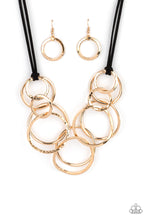 Load image into Gallery viewer, Paparazzi - Spiraling Out of COUTURE - Gold Necklace
